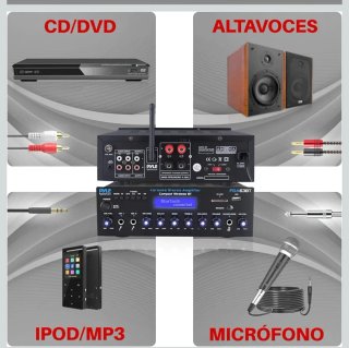 Pyle PDA63BT Amplificador Karaoke Bluetooth