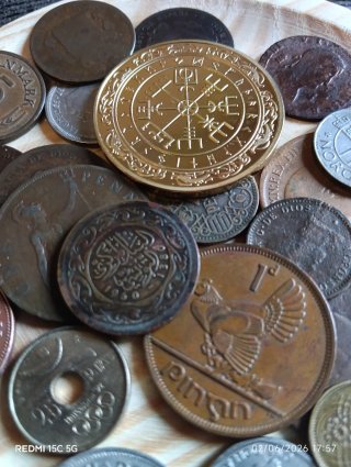Lote de monedas antiguas variadas