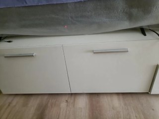 El Mueble de TV salón blanco y morado