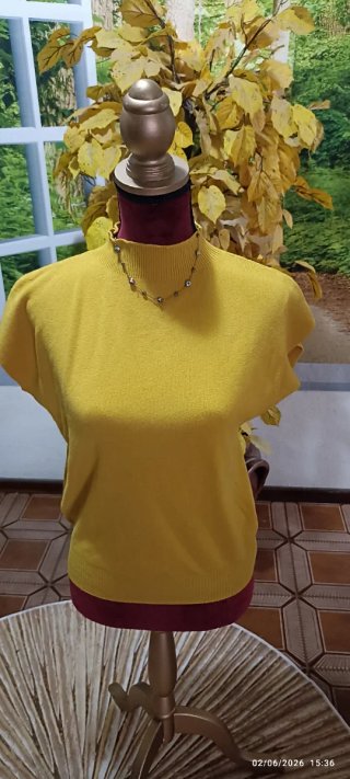 Malha de Verão Amarela Tamanho Único