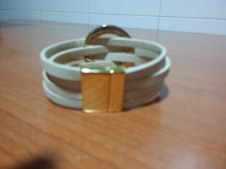 Pulsera Beige y Dorada