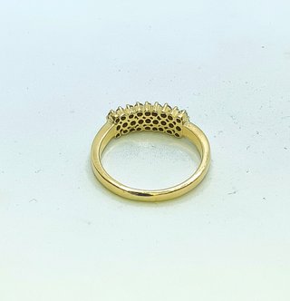 Anillo de oro de 18k diamantes, 3.98 g, T-18.