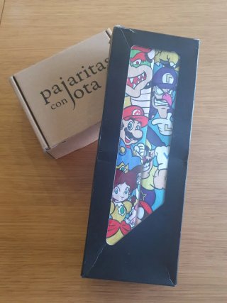 Pajarita y tirantes Mario Bros para adulto