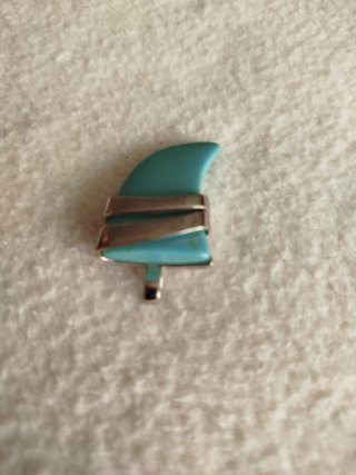 Collar Diente Turquesa y Plata