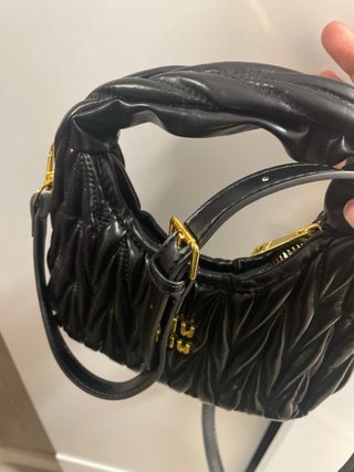 Borsa Miu Miu Nero Matelassé