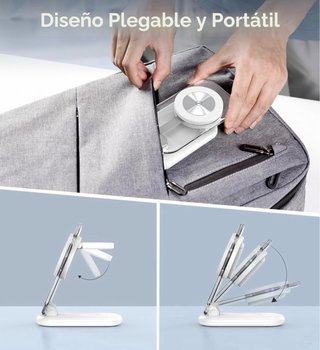 Caricabatterie wireless 3 in 1 pieghevole MagSafe