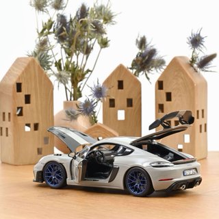 Porsche Cayman GT4 RS Weissach 2023 Gris 1:18