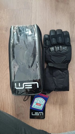 Guantes de moto LEM negros