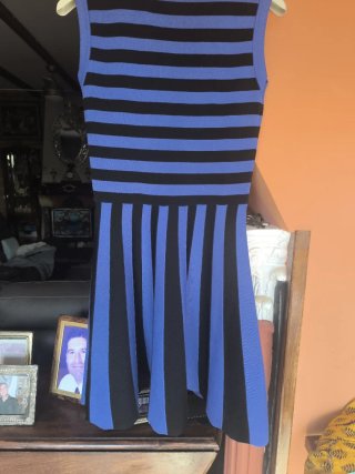 Vestido Kling Talla S Rayas Azul Negro