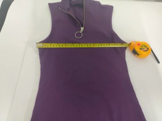 Body viola con zip