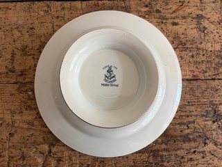PLATO A PIE COMPOTIER ANTIGUO TERRE DE FER