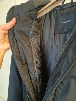 Piumino lungo uomo invernale nero