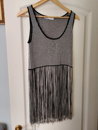 Conjunto Zara Falda y Top Flecos Talla M