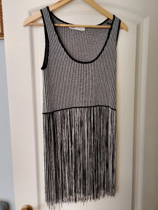 Conjunto Zara Falda y Top Flecos Talla M