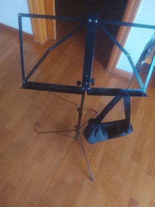 Atril partitura musical plegable negro