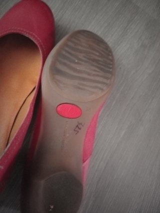 Zapatos de tacón rojos talla 38