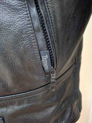 Chaqueta de cuero Triumph Negra