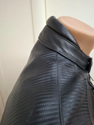 Chaqueta de cuero Triumph Negra