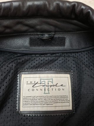 Chaqueta de cuero Triumph Negra