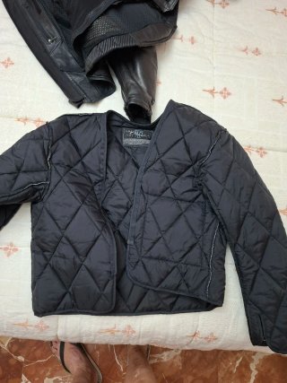 Chaqueta de cuero Triumph Negra