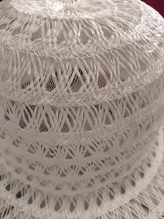 Sombrero Crinolina Vintage Ala Ancha