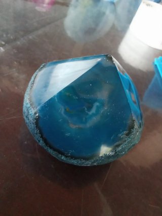 Geode Azzurro Tagliato