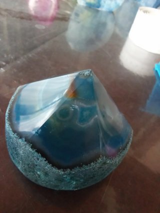 Geode Azzurro Tagliato