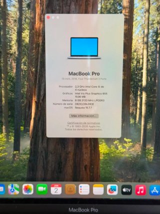 MacBook Pro 2018 i5 8GB RAM 256 GB SSD