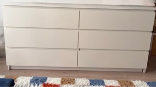 Cómoda Malm Ikea Blanca 6 cajones