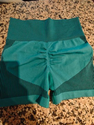 Mallas Cortas Gym Teal Talla S