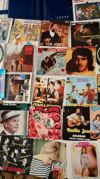32 vinilos single década de los 60
