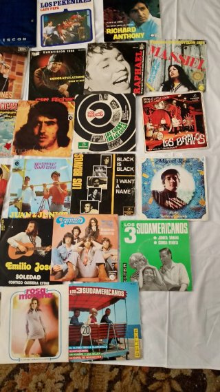 32 vinilos single década de los 60