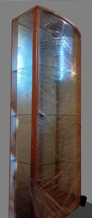 Vetrinetta in vetro e legno