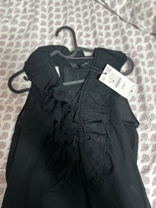 Top Zara Negro Talla M