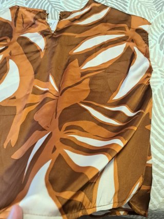 Blusa Encuentro Talla S Estampado Hojas