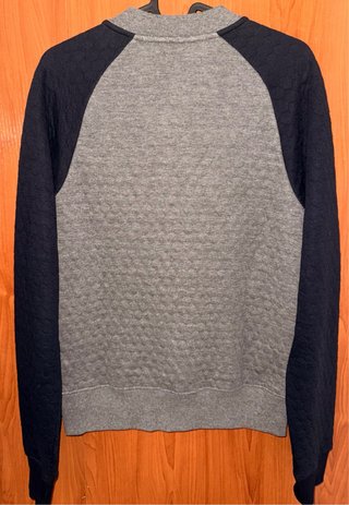 Chaqueta Zara gris y azul marino con cremallera