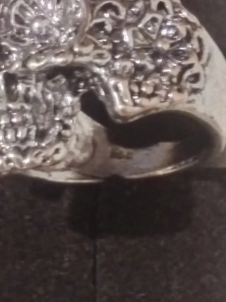 Anillo Plata 925 Calavera Taxco