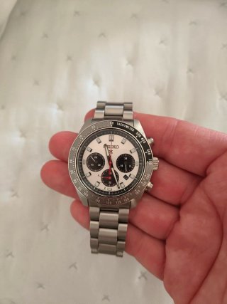 Reloj Seiko Prospex speedtimer  Esfera Blanca