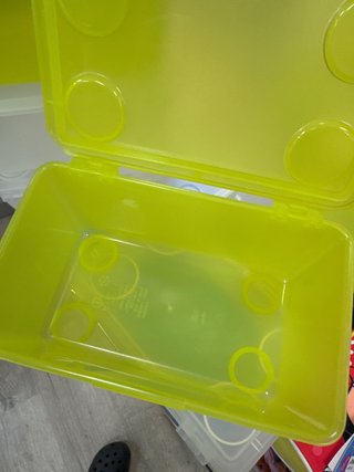 Cajas de plástico con tapa (3 colores
