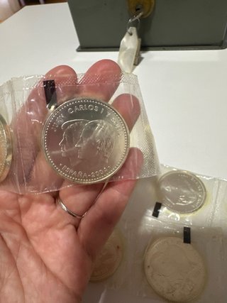 Monedas 12 Euros Felipe y Letizia Plata