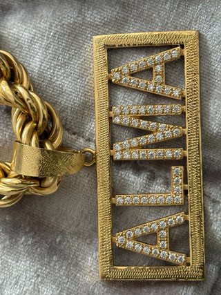 Collar Cordón Salomónico Oro con Colgante