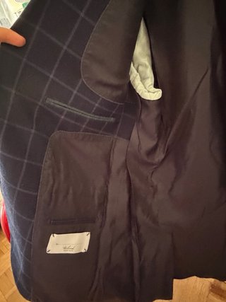Traje de dos piezas azul marino