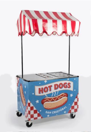 Alquiler de Carrito de Hot Dog Perritos Calientes