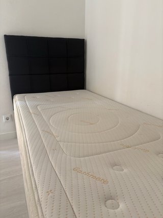 Colchón Eternus Cashmere 90cm + Canapé Blanco
