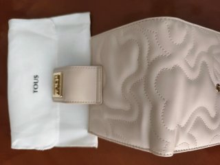 Monedero Tous piel beige