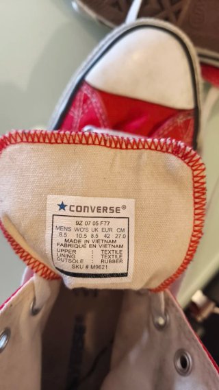 Converse All Star rojas y blancas