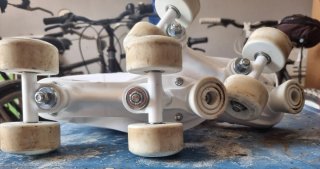 Pattini a rotelle KRF School bianchi