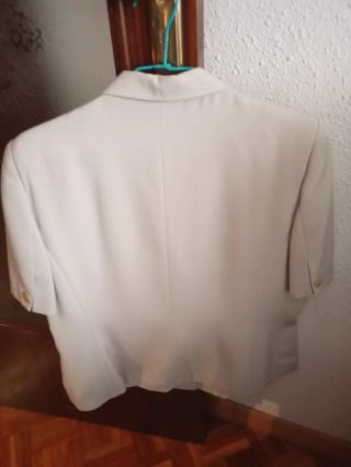 Chaqueta Verano Manga Corta Beige