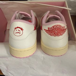 Jordan x Travis Scott Pink White Low