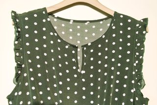 Abito vintage pois bianchi